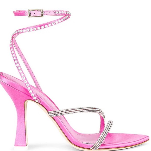 NIB 3JUIN Giglio Heel in Satin Candy - Picture 2 of 6